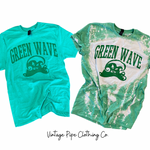 Green on Green Green Wave Tees 💚 (Bleached or not Bleached available!)