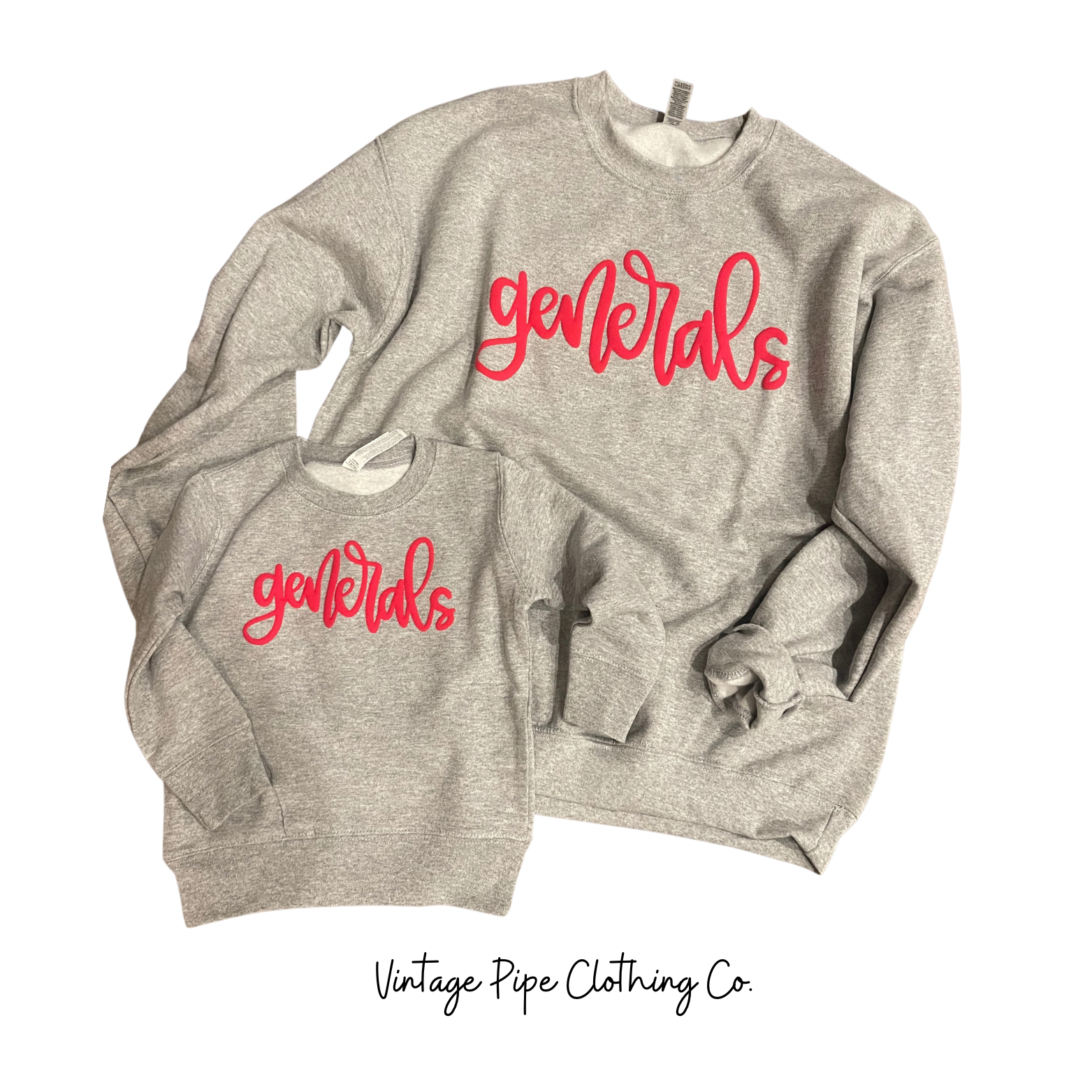 Toddler, Youth & Adult Custom Puff Sweatshirts