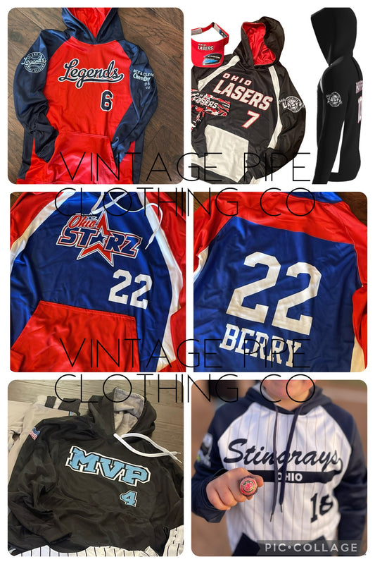 **CUSTOM ORDER**- CHAMPRO- SUBLIMATED- CUSTOM TEAM HOODIES