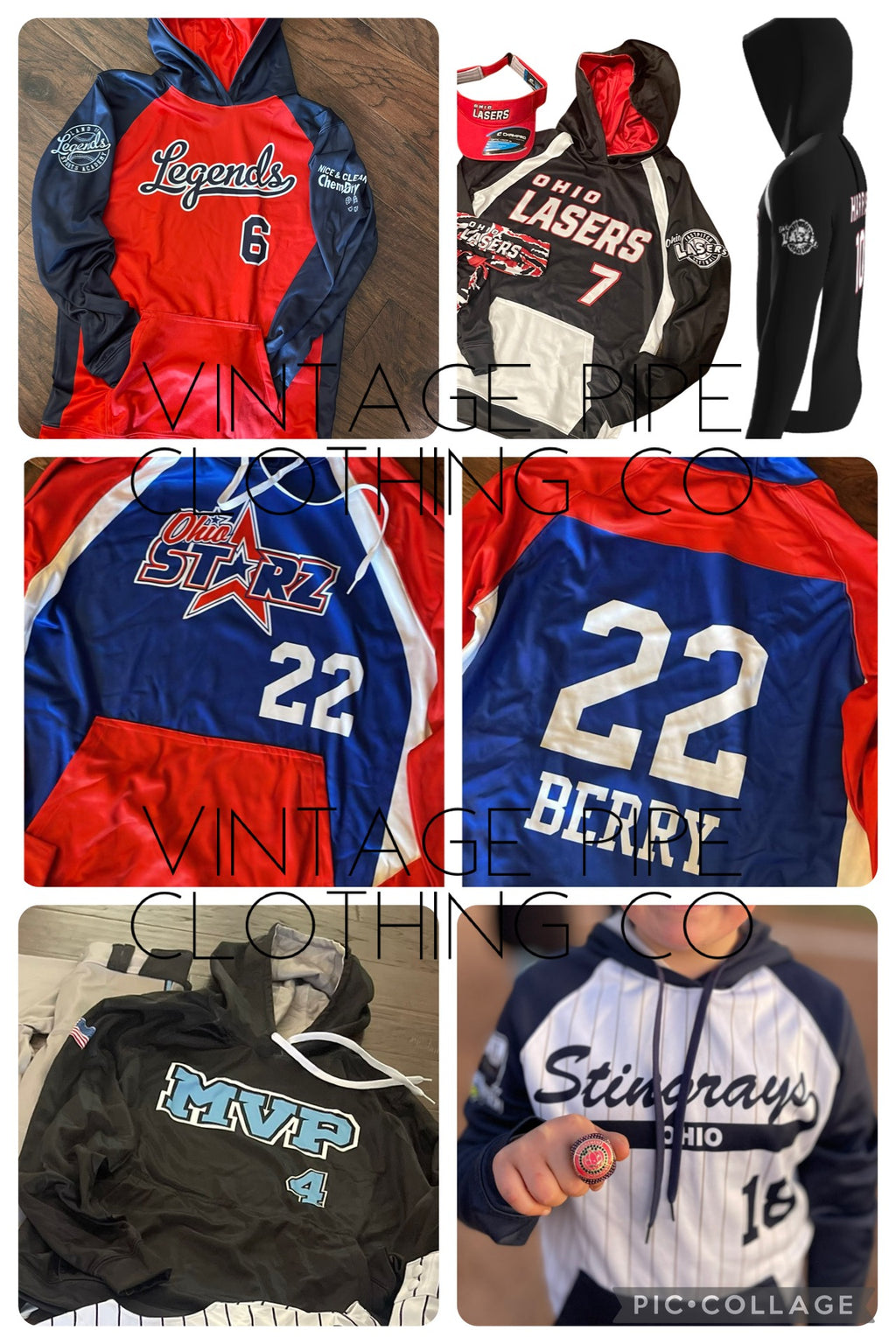 CHAMPRO- SUBLIMATED- CUSTOM TEAM HOODIES