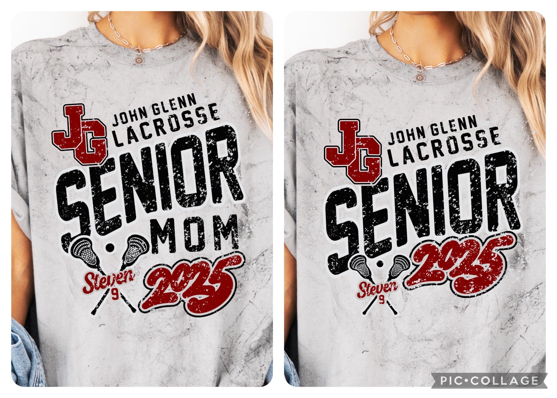 1745-JG LACROSSE - TEES- Black Blast-JG LACROSSE SENIOR