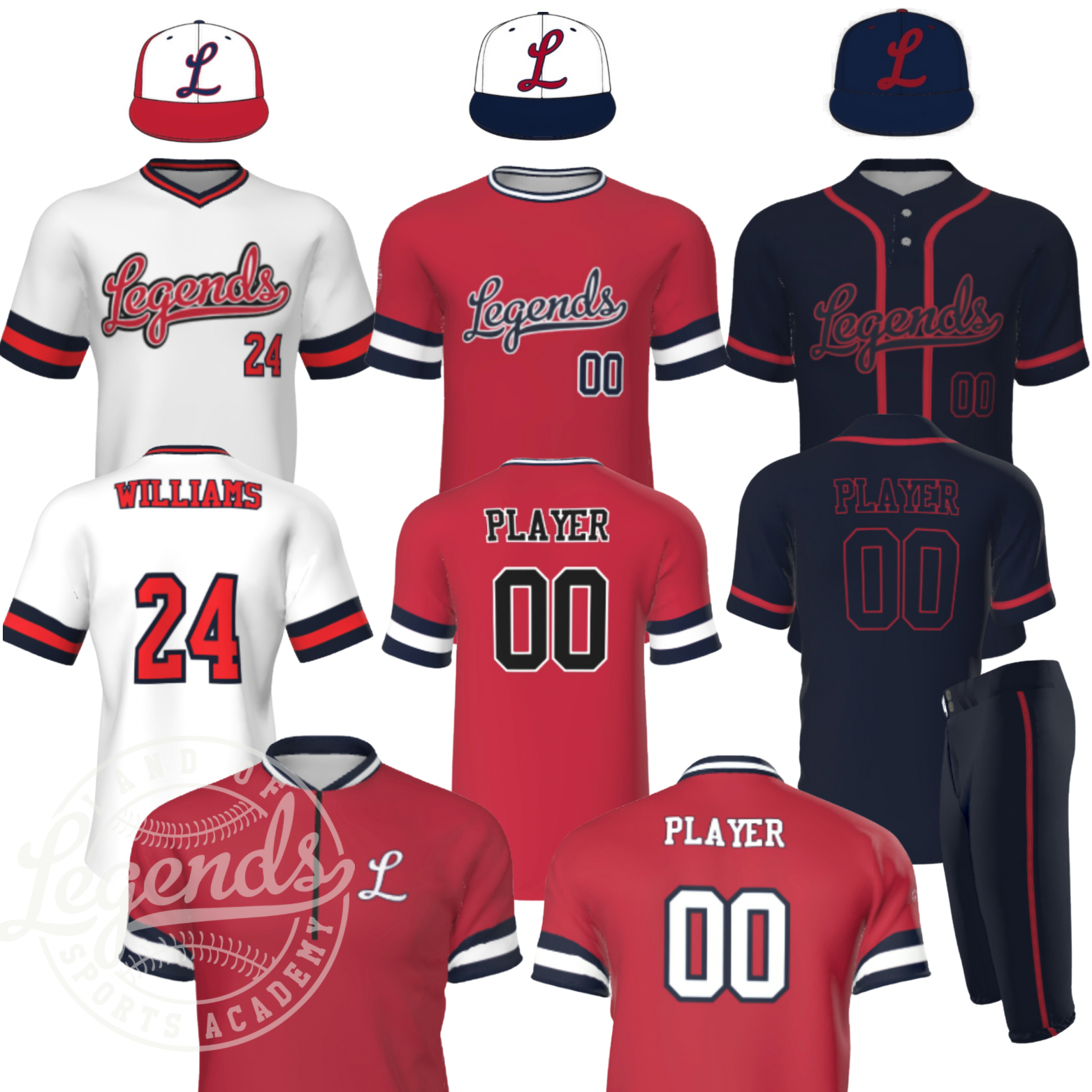Legends Baseball Uniform Package