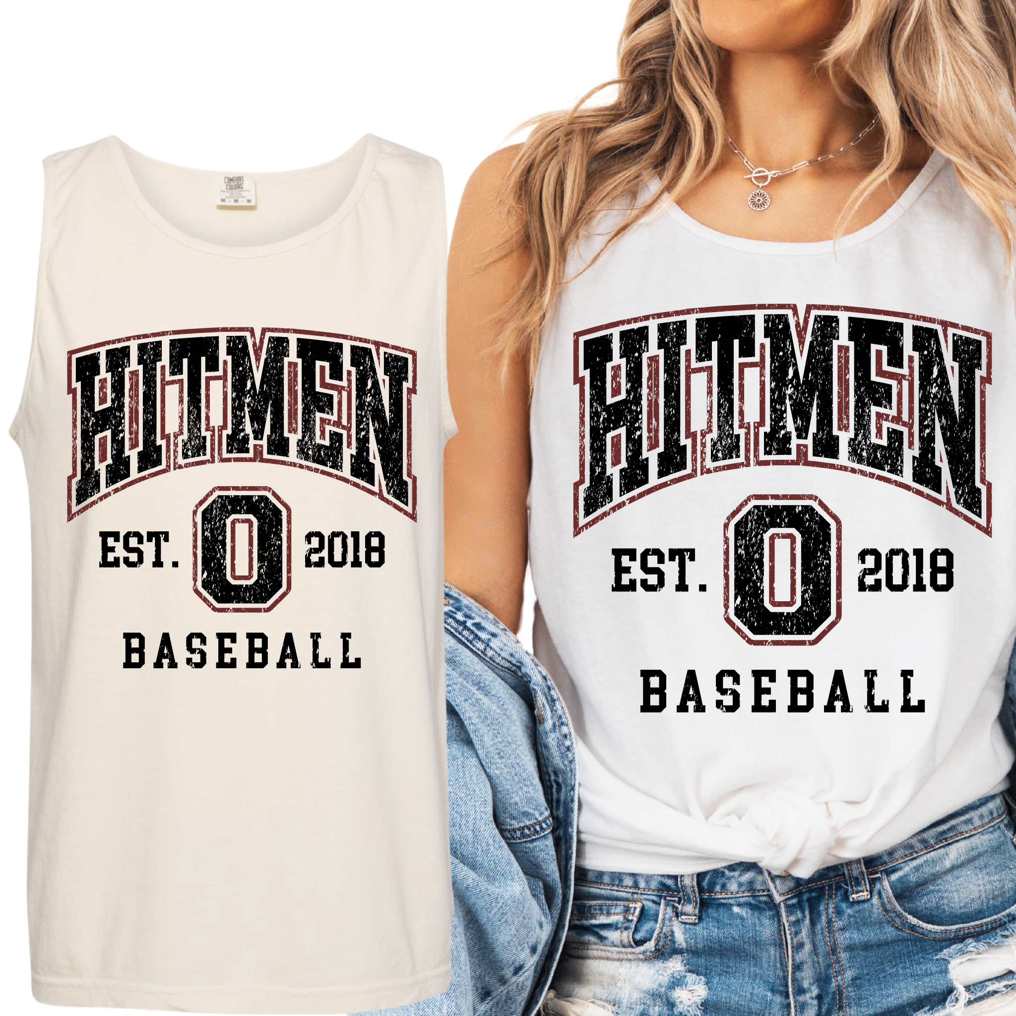9360 HITMEN- OHIO HITMEN- Comfort Colors ® brand Unisex Tank- THROWBACK FULL