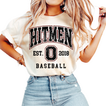 1717 & 6014- OHIO HITMEN - IVORY COMFORT COLOR UNISEX SHORT AND LONG TEES- THROWBACK FULL