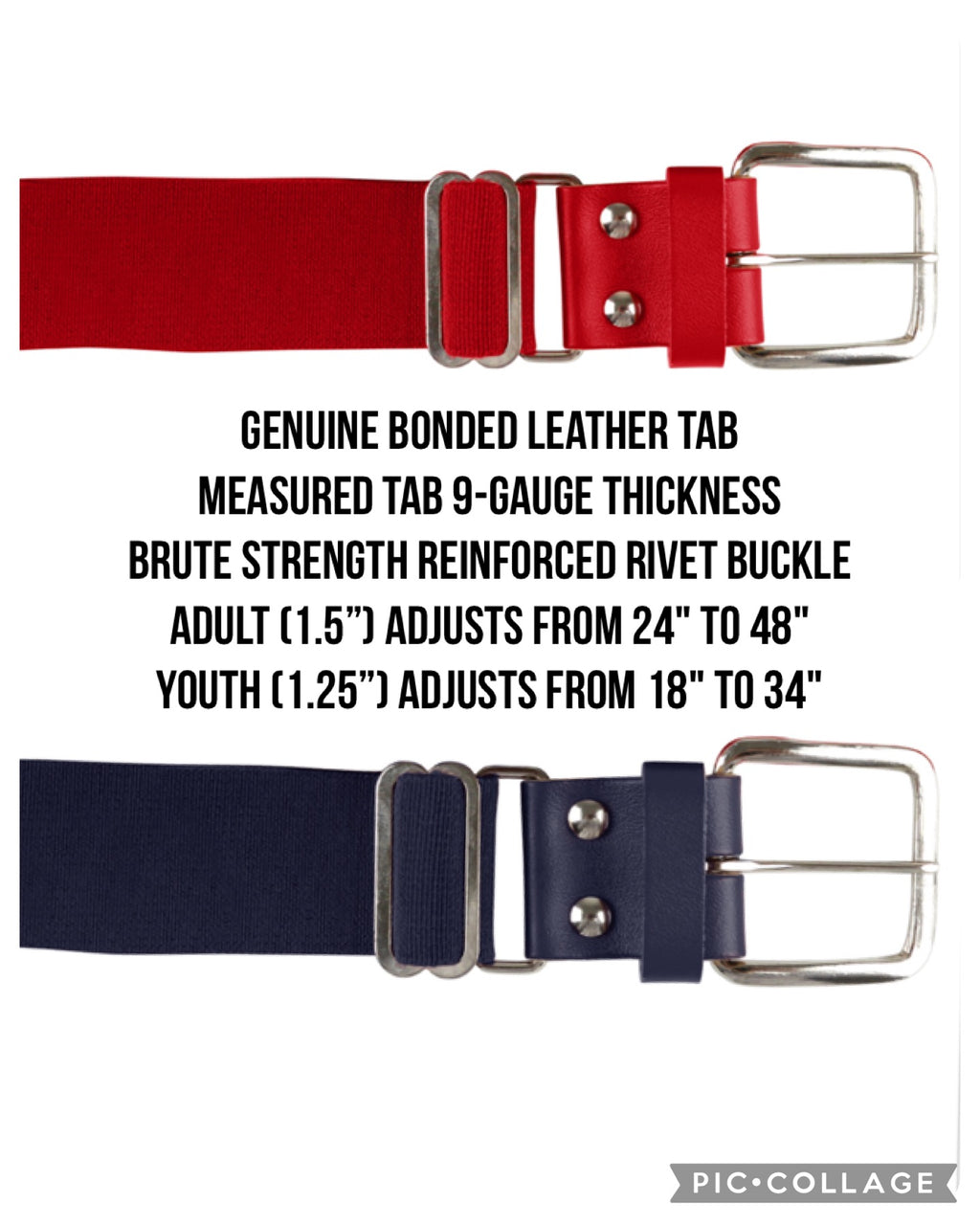 Legends Baseball & Softball Uniform Belts