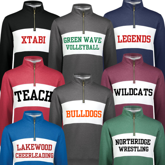 229565 Custom Stripe 1/4 Zip