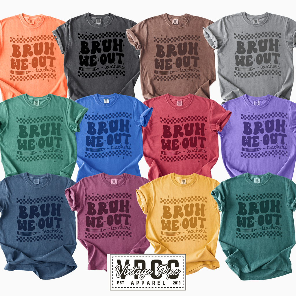 Bruh, WE OUT! TANKS, TEES AND SWEATSHIRTS