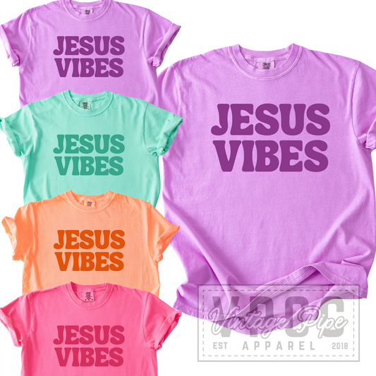 JESUS VIBES Tees- BRIGHTS