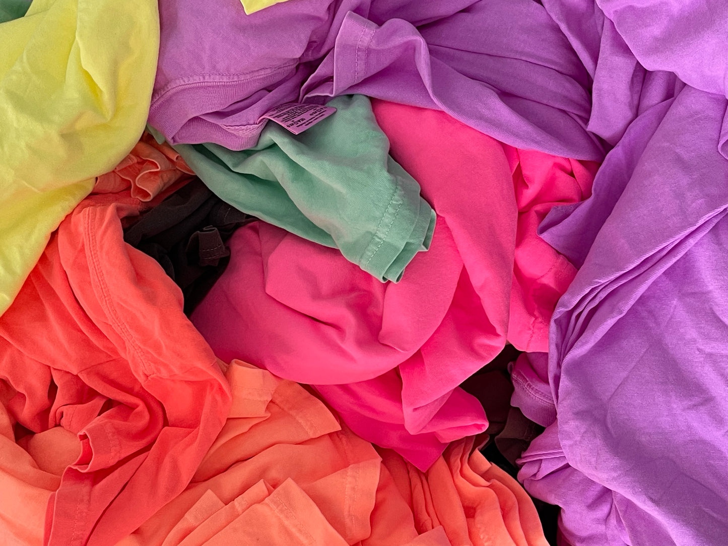 NEON DROP SHADOW NUMBER Tees- BRIGHTS