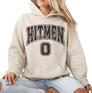 18500-OHIO HITMEN- GILDAN  HOODIE- ADULT ONLY- SAND- THROWBACK O