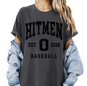 1717 & 6014 OHIO HITMEN -  PEPPER UNISEX SHORT AND LONG TEES- THROWBACK FULL- BLACK INK ONLY
