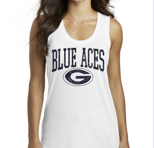 DM138L- BLUE ACES District ® Women’s Perfect Tri ® Racerback Tank
