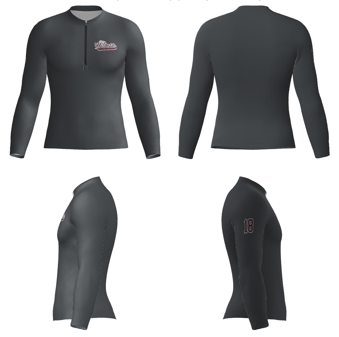 *CUSTOM TEAM ORDERS* OHIO HITMEN- Champro Sublimated- Short or Long Sleeve Cage Jackets