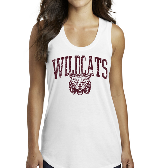DM138L- WILDCATS District ® Women’s Perfect Tri ® Racerback Tank