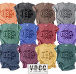 CUSTOM TONE ON TONE NEON FOOTBALL & CHEER MOM TEES AND SWEATSHIRTS