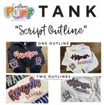 SCRIPT OUTLINE PUFF DESIGN: Unisex Tank *SEE SIZE CHART AND FIT RECOMMENDATIONS (Copy)