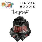 LAYERED PUFF DESIGN: Unisex Tie Dye Hoodies