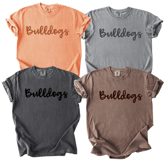 "PEP RALLY" TEES- BULLDOGS