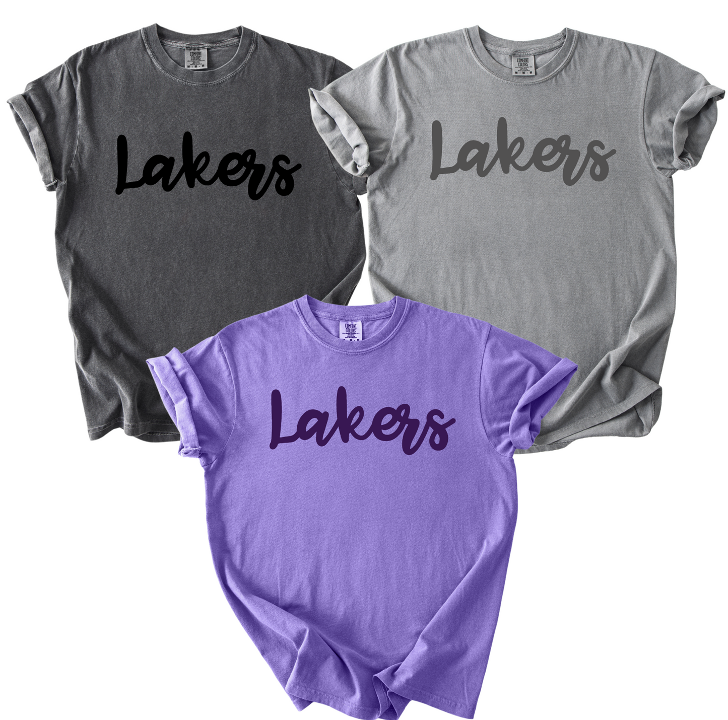 1717 "PEP RALLY" TEES- LAKERS