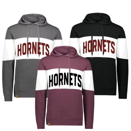 229563 Varsity Striped Hoodie- HORNETS