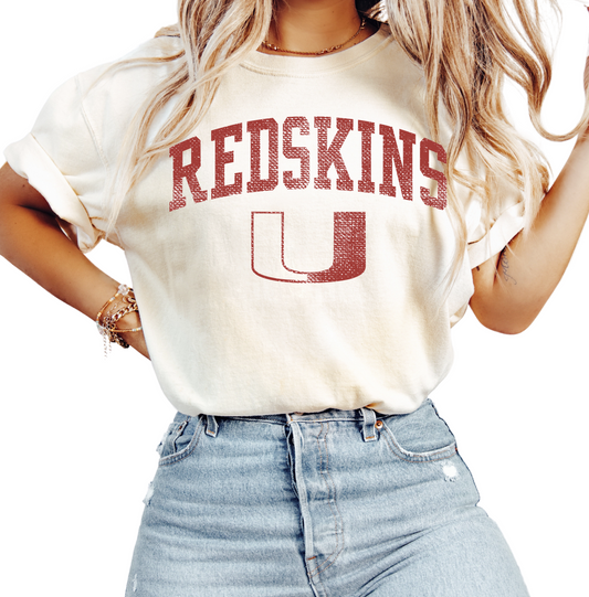1717 U REDSKINS IVORY COMFORT COLOR TEES-  ADULT ONLY