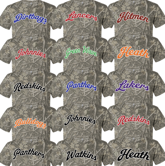 CUSTOM CAMO TEES
