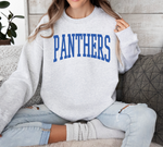 Ash (Blue print) Panther Block Puff sweatshirts