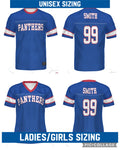 Panthers Faux Football Jersey Tees