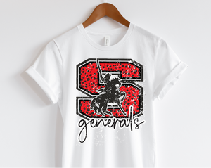 ASH Leopard Dot Distressed Generals Tee- RTS (Y XL: 1)