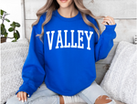 Blue (White print) Valley Puff sweatshirts (Toddler, Youth & Adult)