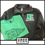 995MR- NC GREEN WAVE Puff 1/4 Zip