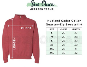 Custom Layered Puff 1/4 Zip Sweatshirt