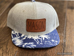 Hawaiian Floral Custom Snapback Hats