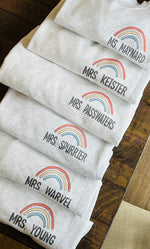 Personalized Rainbow Teach Tiny Human Shirts
