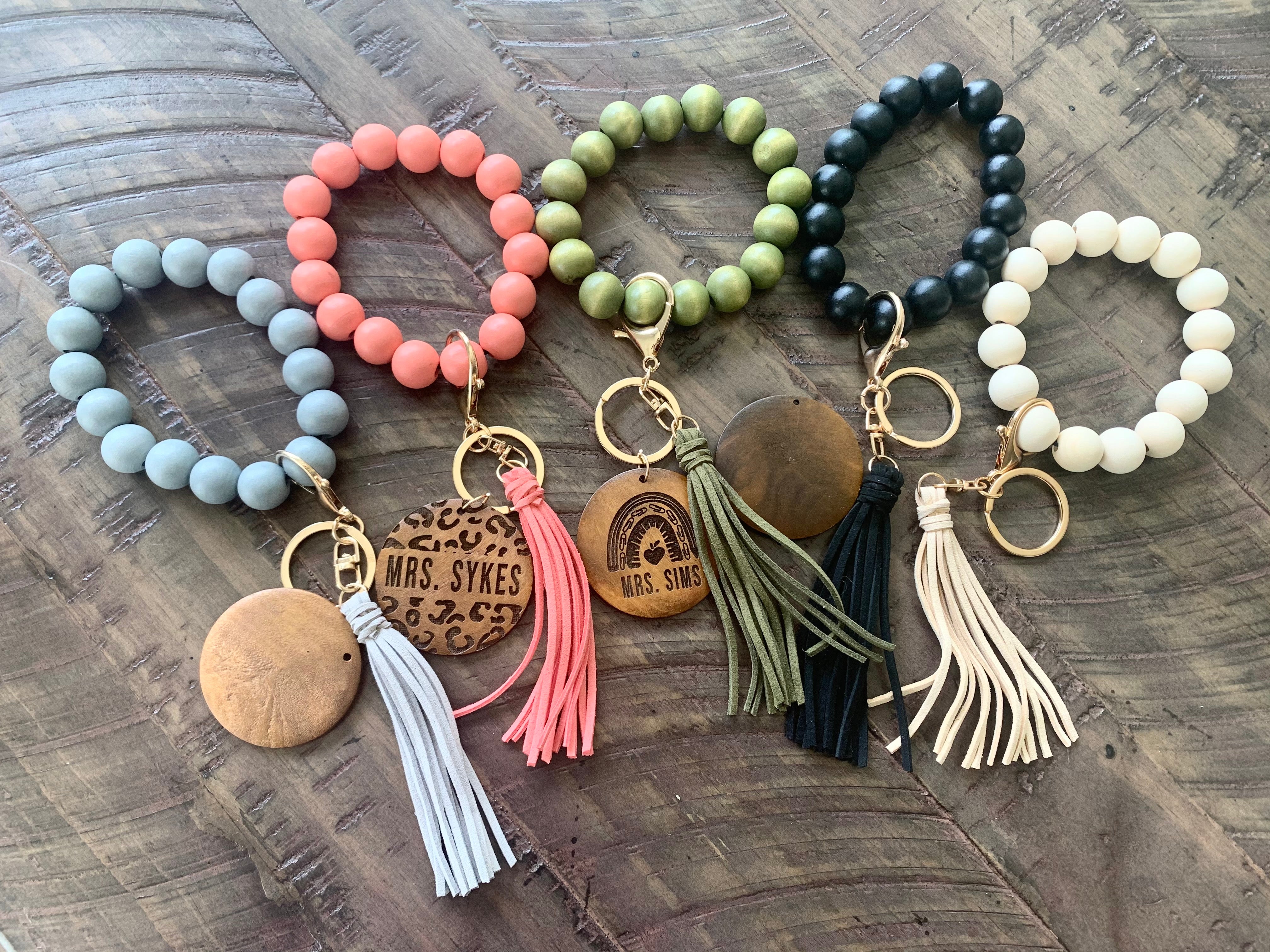 Personalized Wristlet Keychain