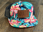 Hawaiian Floral Custom Snapback Hats