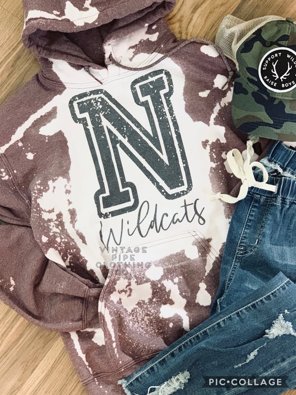 Bleached NEWARK WILDCATS Sweatshirts and Tees