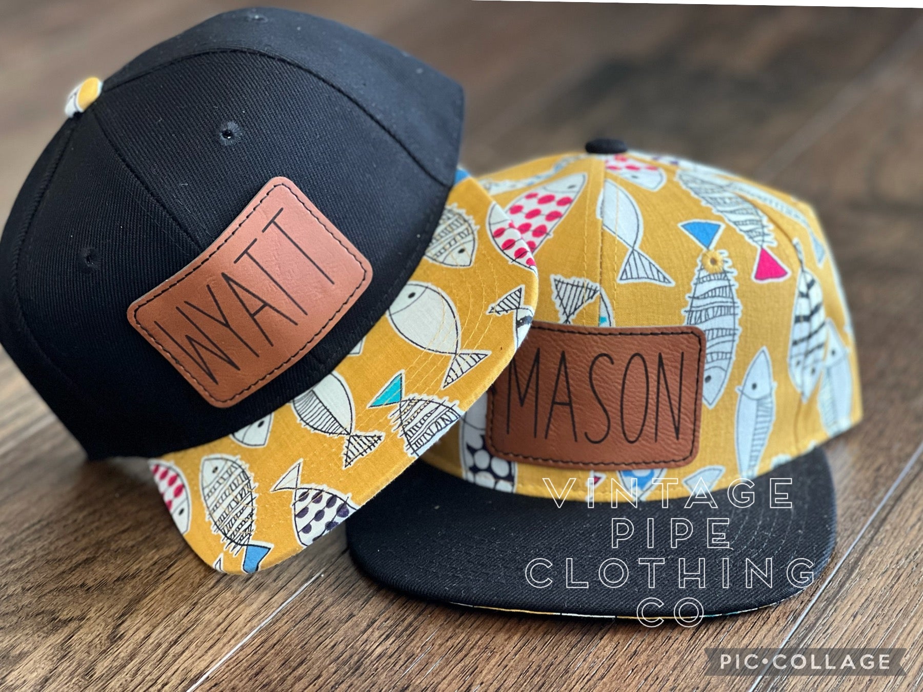 Gone Fishin' Custom Snapback Hats – Vintage Pipe Clothing Co.