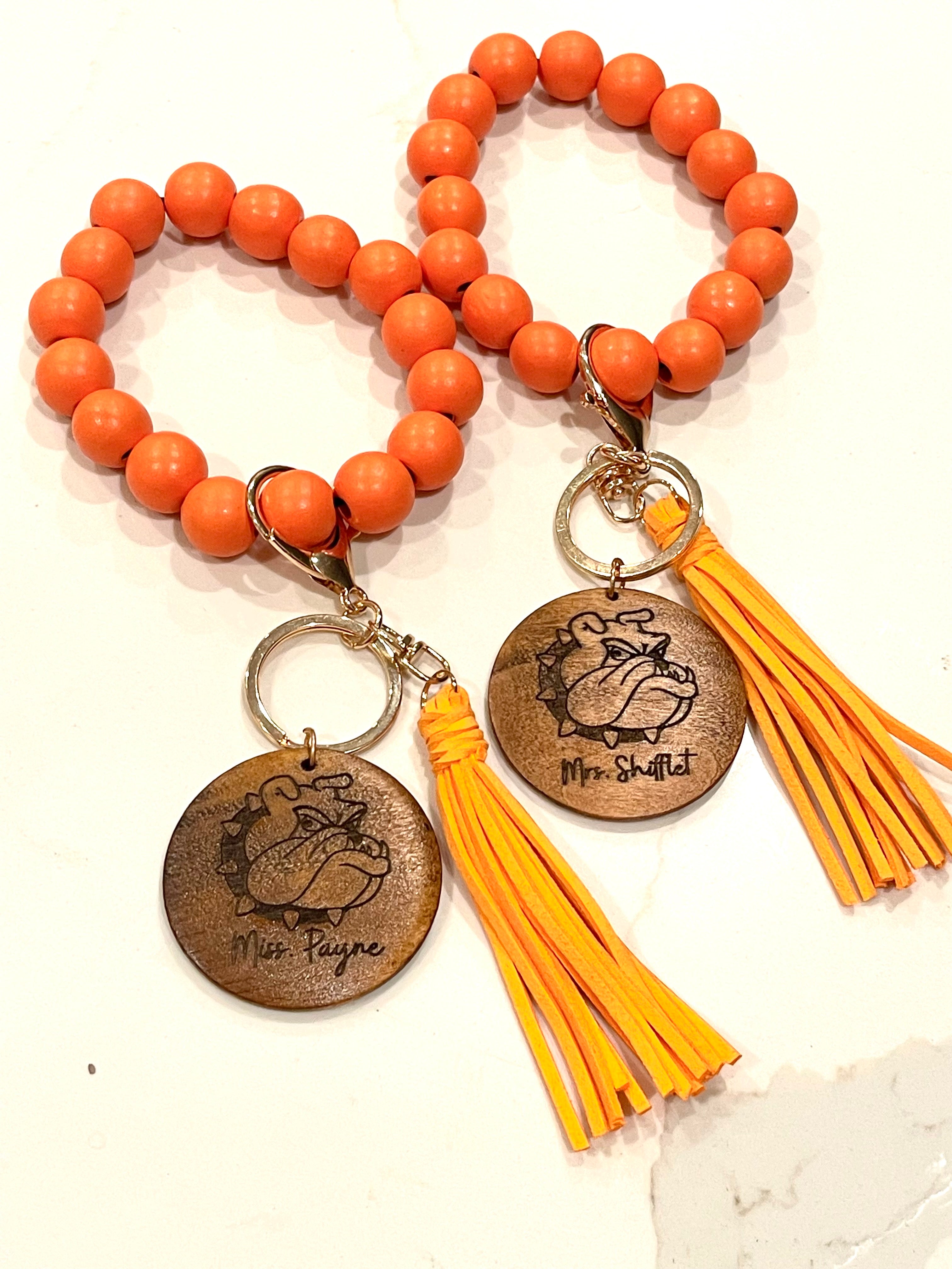 Personalized Wristlet Keychain