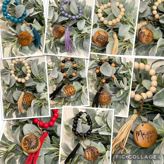 Personalized Wristlet Keychain