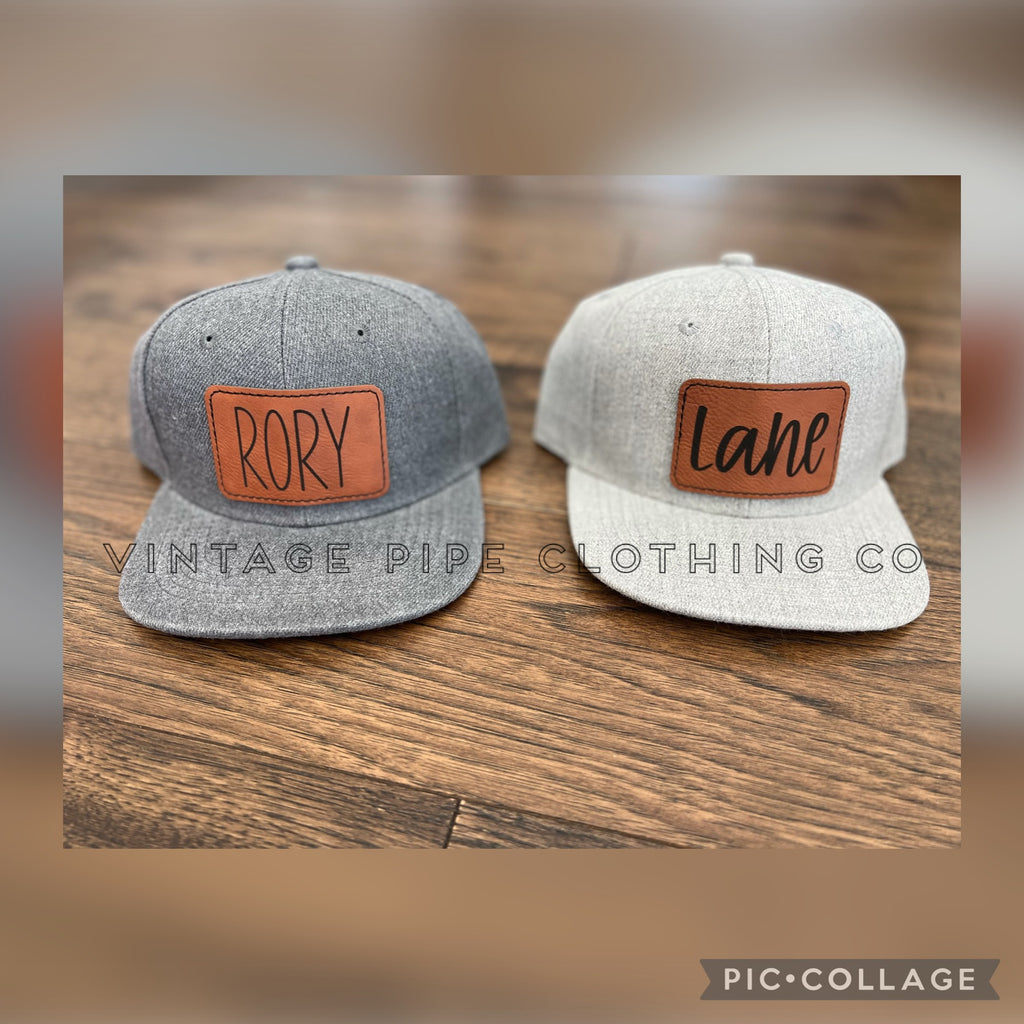 Custom Grey and Black Snapback Hats