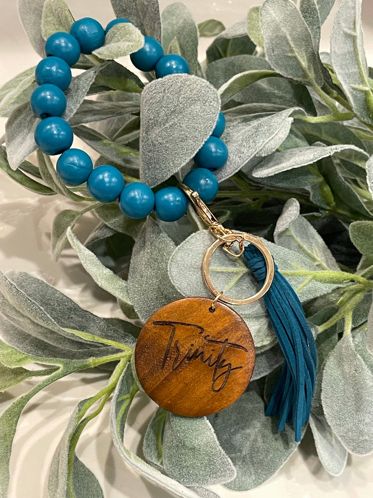 Personalized Wristlet Keychain