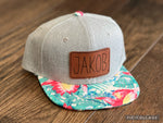 Hawaiian Floral Custom Snapback Hats