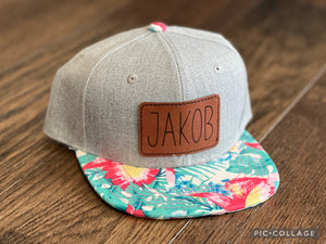Hawaiian Floral Custom Snapback Hats