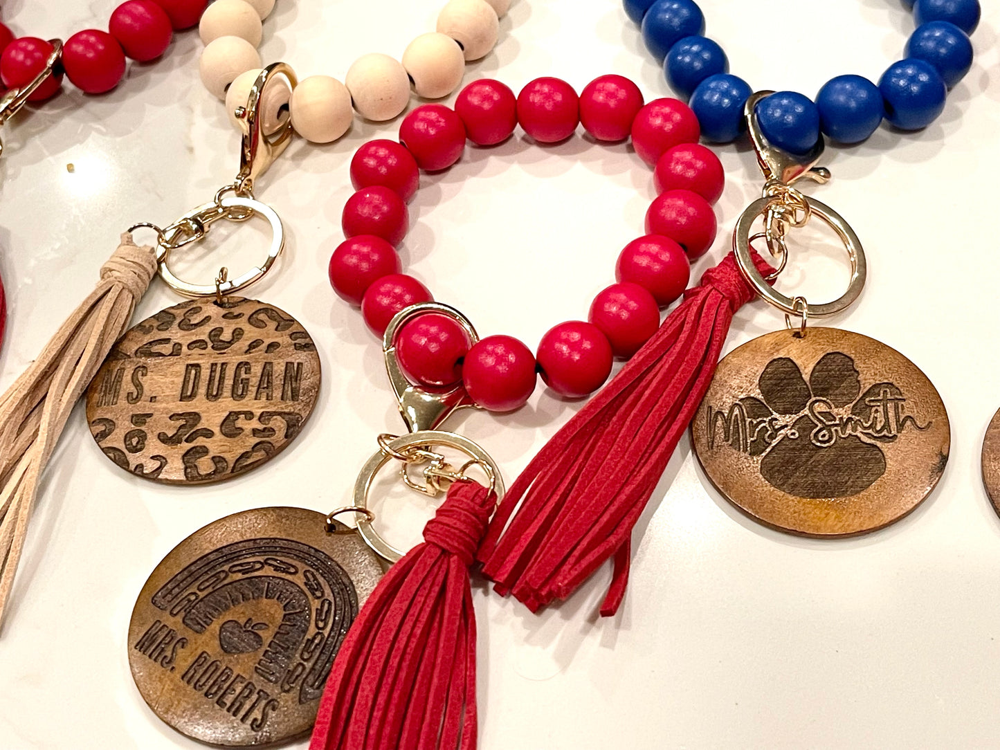 Personalized Wristlet Keychain