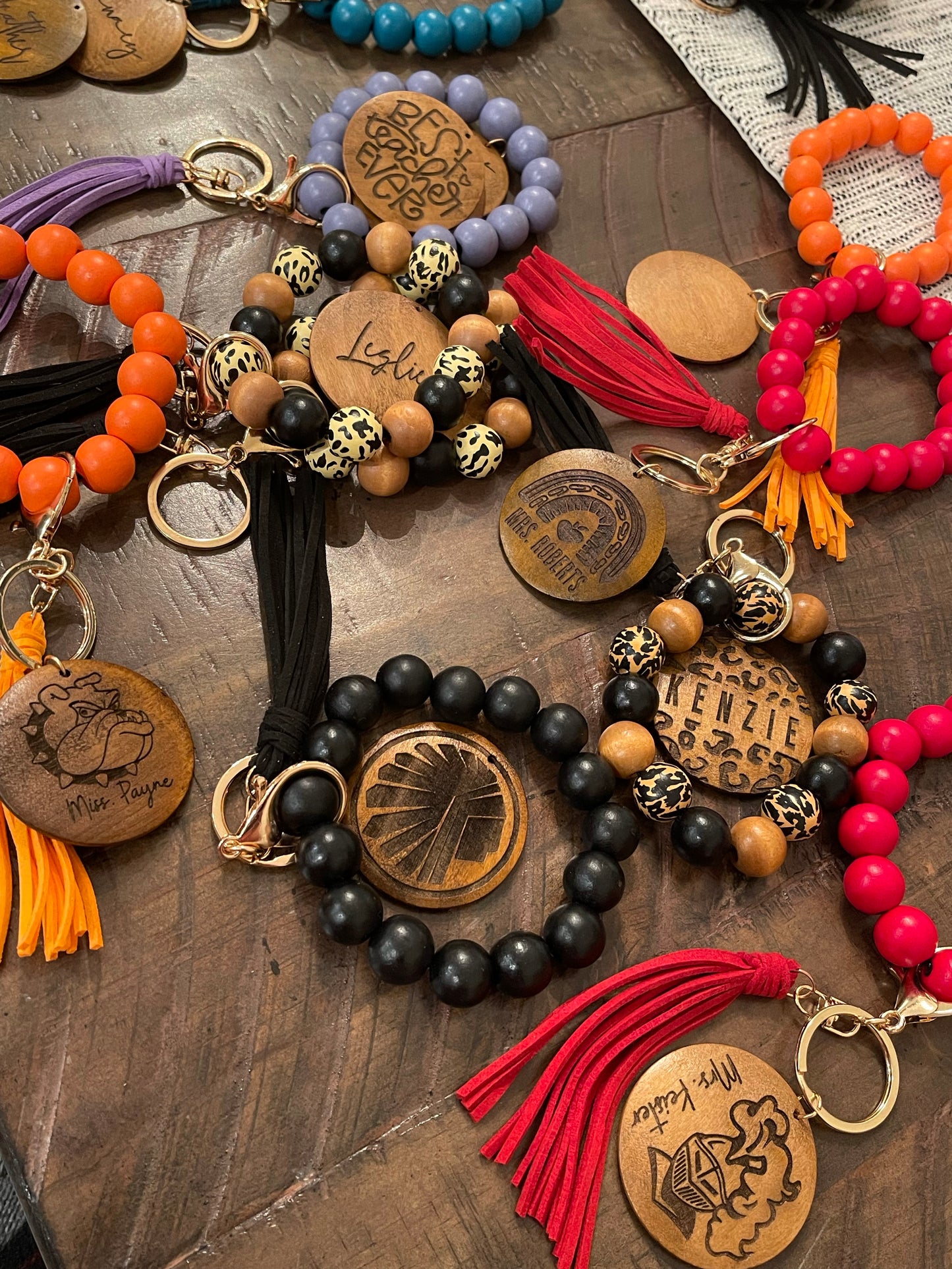 Personalized Wristlet Keychain