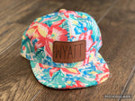 Hawaiian Floral Custom Snapback Hats