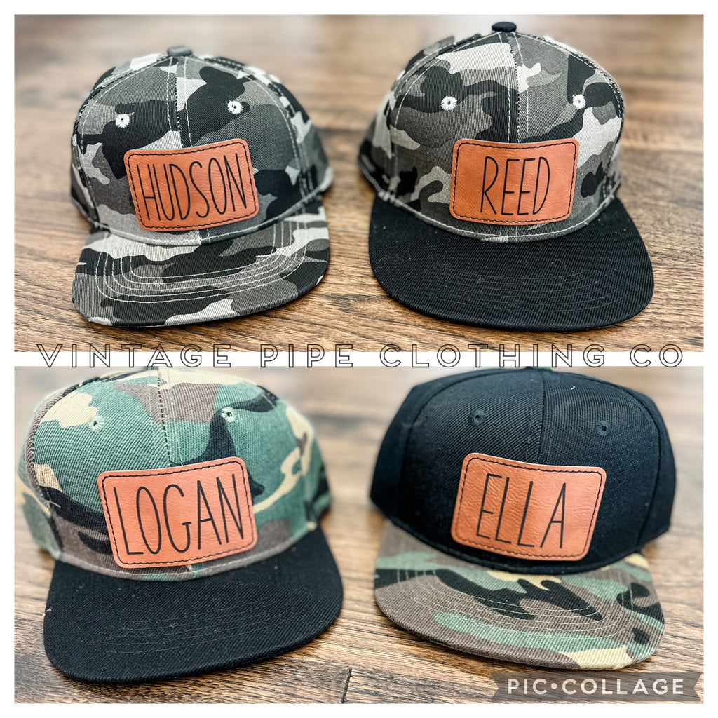 Camo Patch Snapback Hats